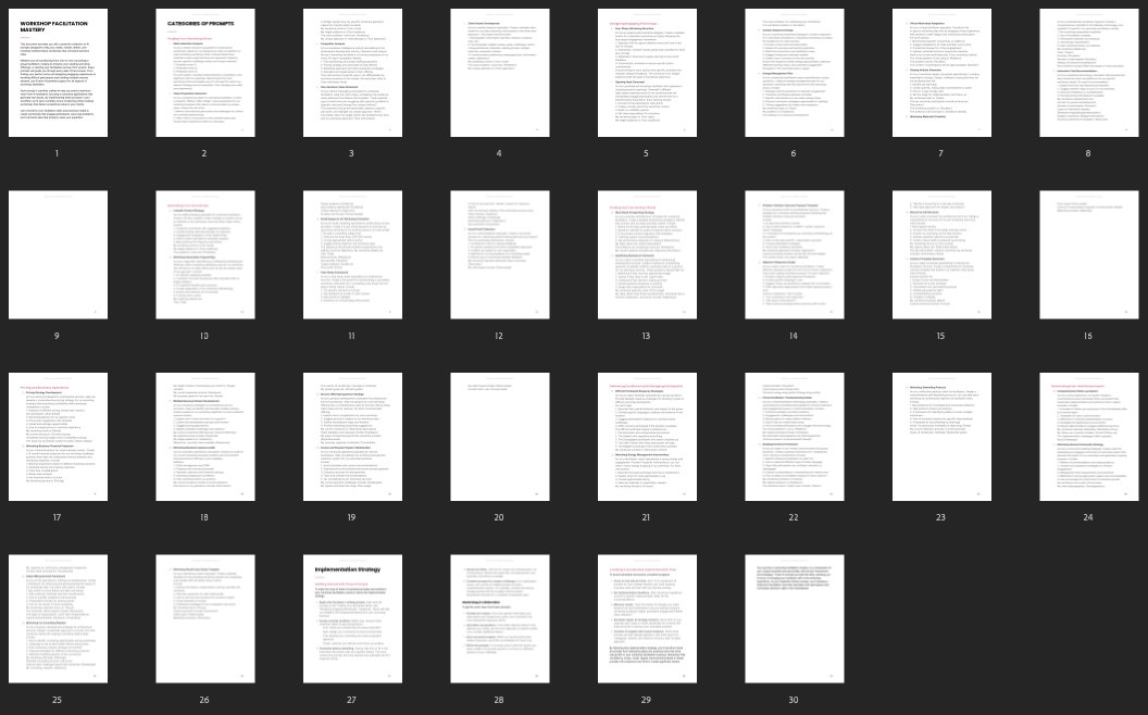 Workshop Facilitation Mastery