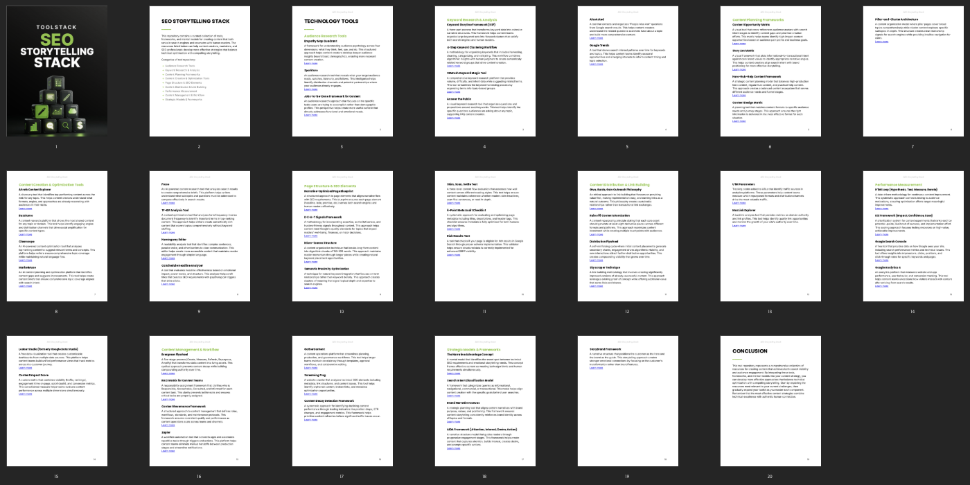 SEO Storytelling Stack