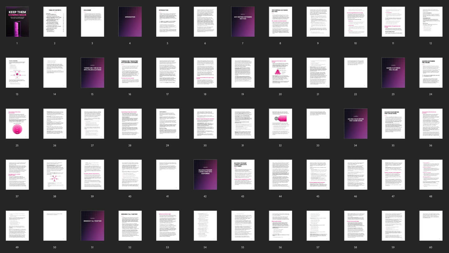 Keep Them Coming Back