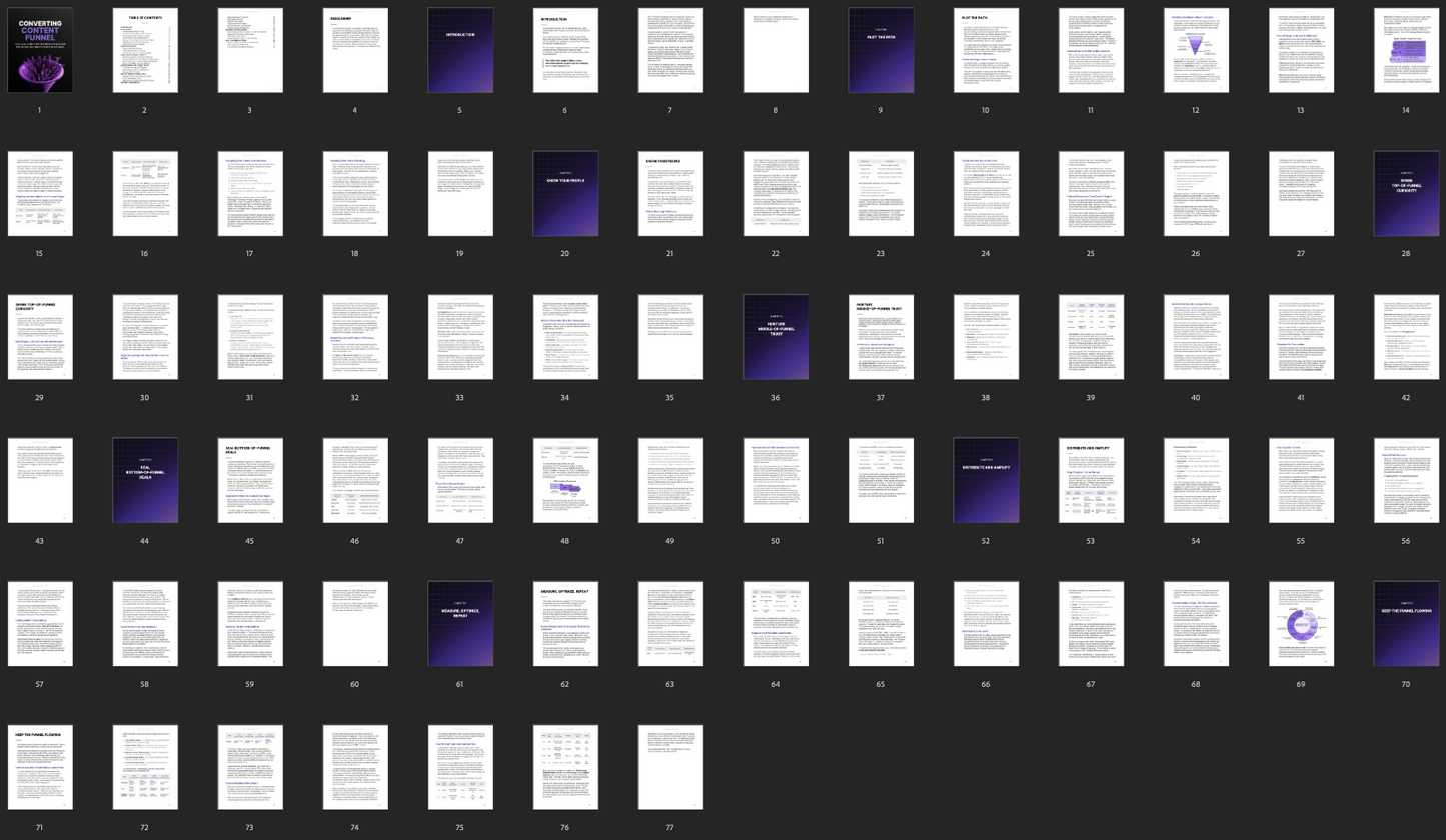 Converting Content Funnel
