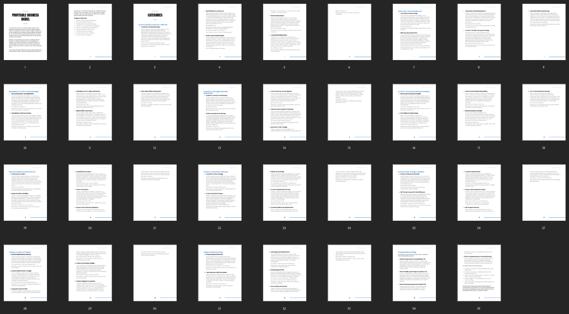 Profitable Business Model