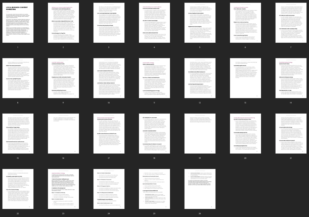 Local Business Content Marketing