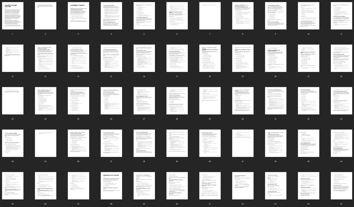 Strategic Planning Assistant