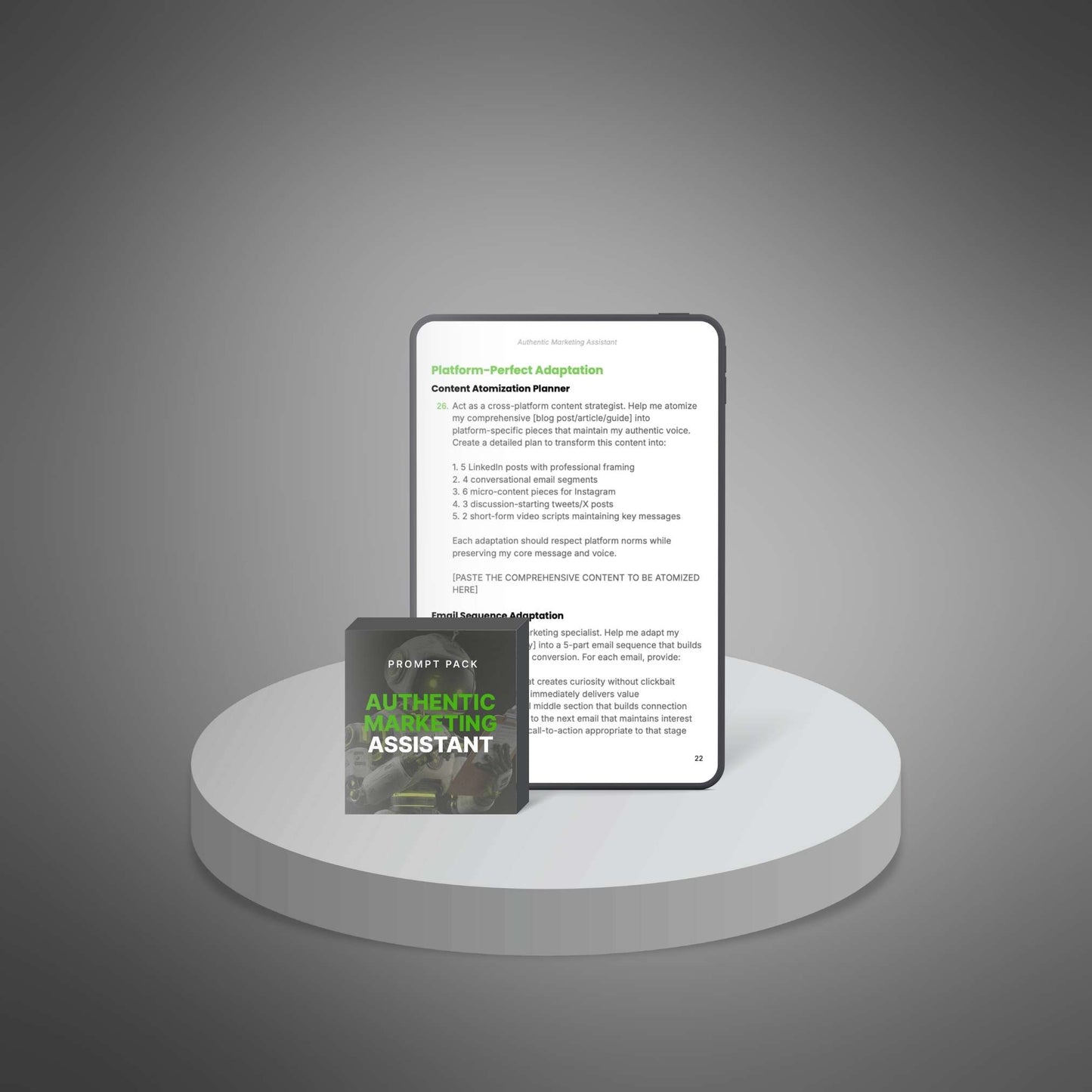 Authentieke marketingassistent