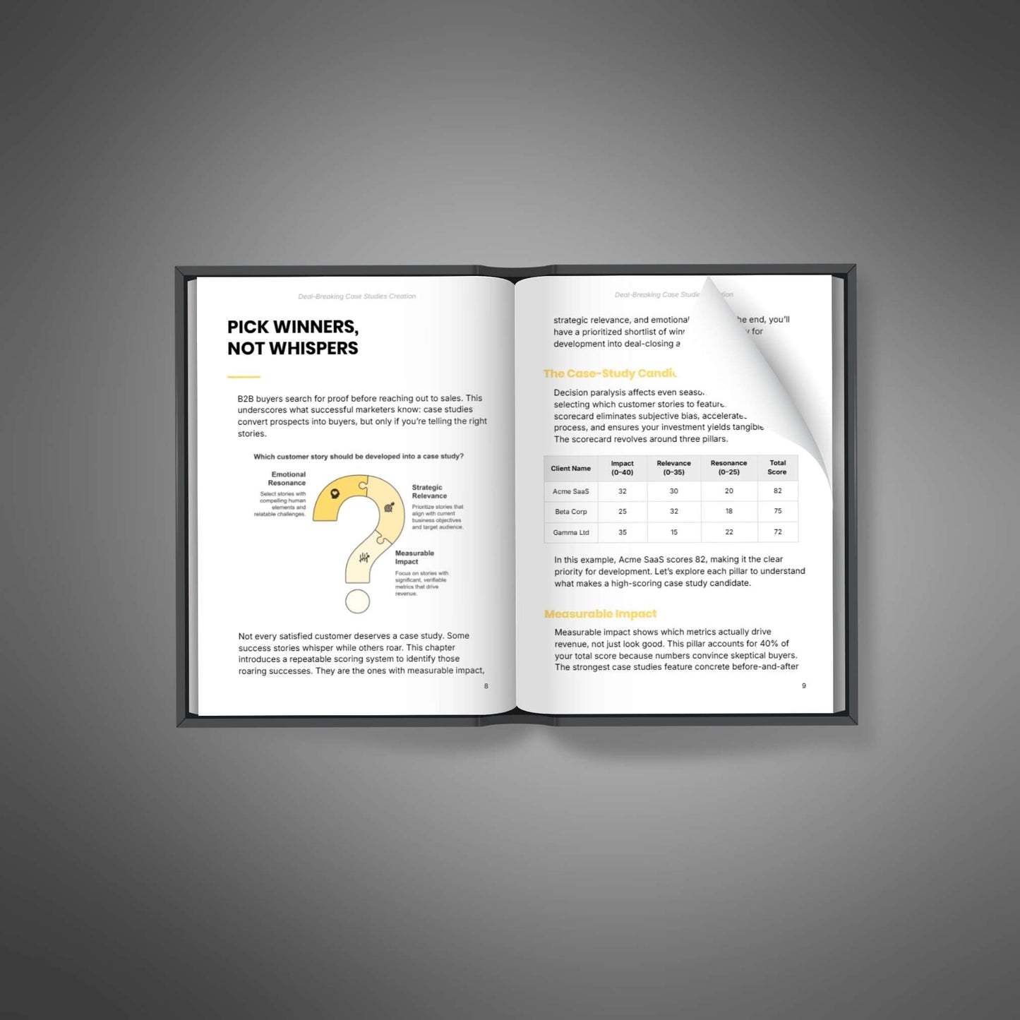 Deal-Breaking Case Studies Creation