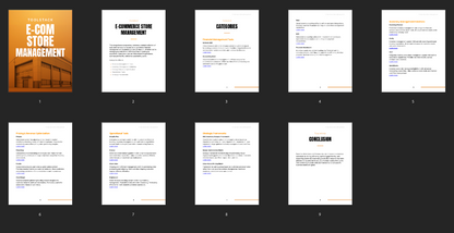 E-Commerce Store Management