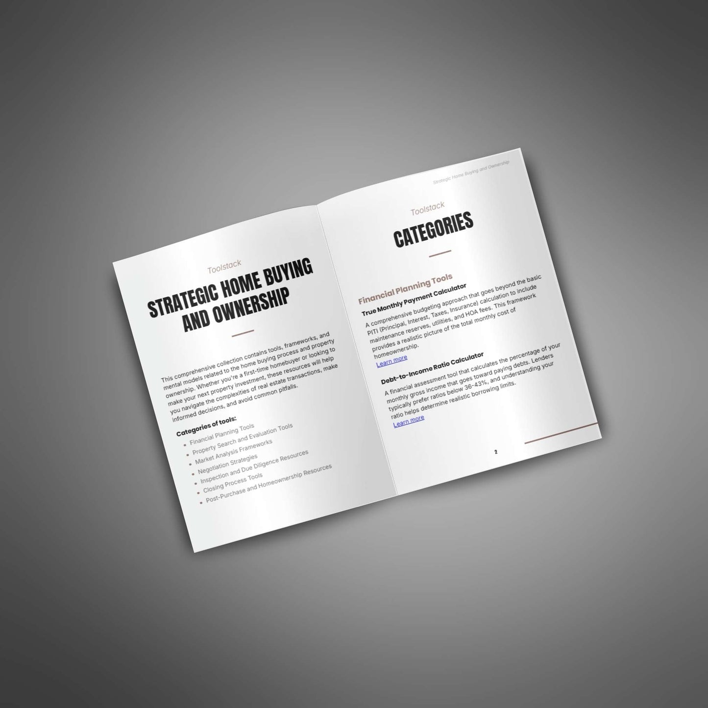 Strategic Home Buying and Ownership