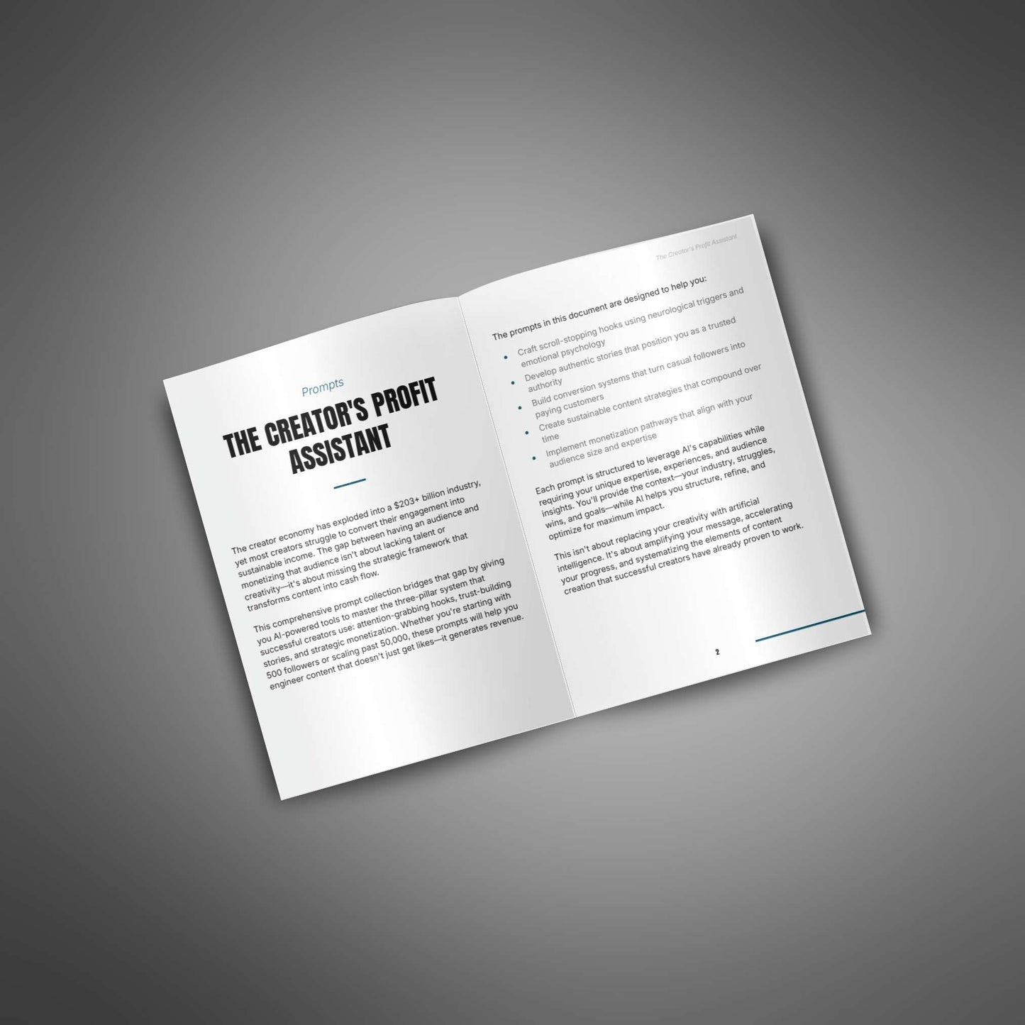 The Creator’s Profit Assistant
