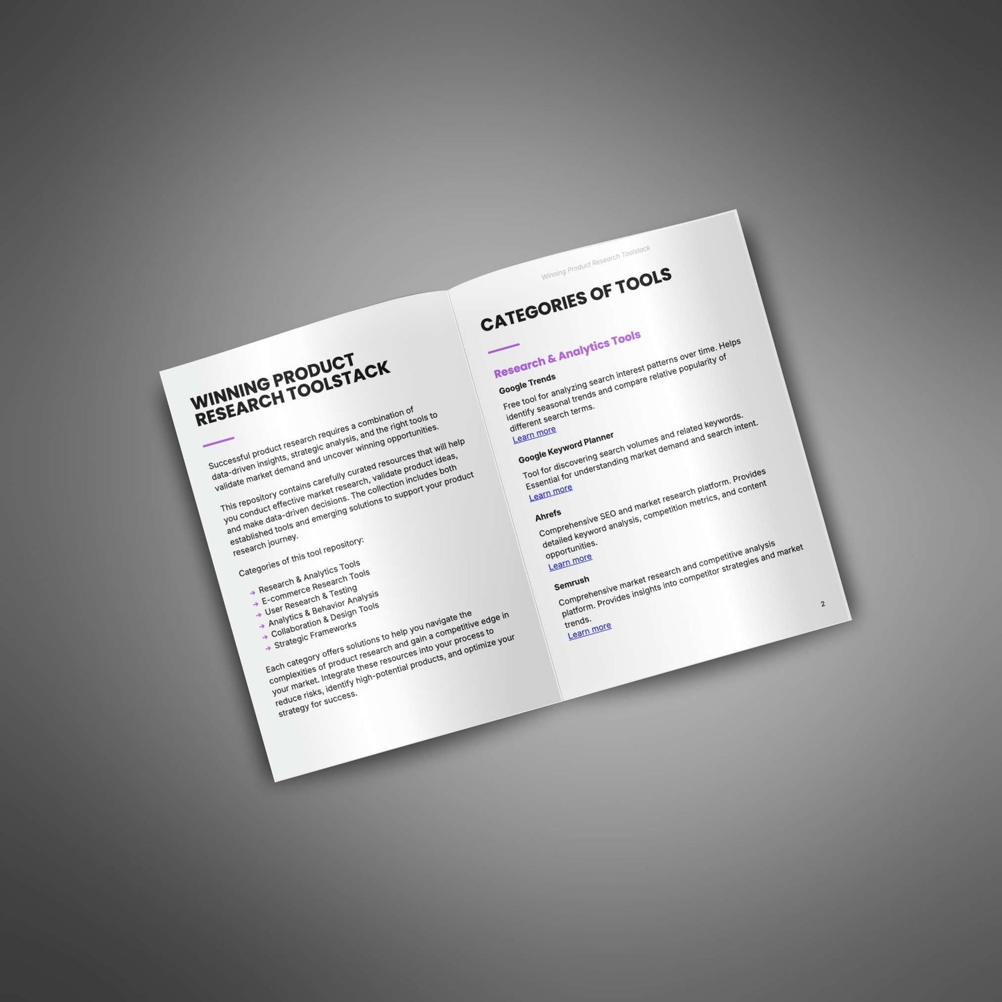 Winning Product Research