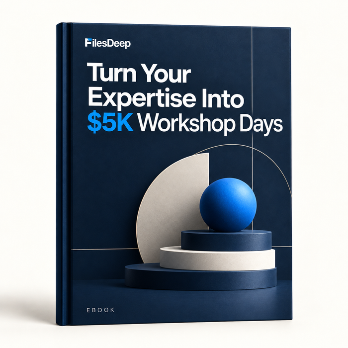 Turn Your Expertise Into $5K Workshop Days
